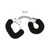 Me You Us Furry Handcuffs Black