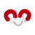 Me You Us Furry Handcuffs Red
