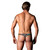 Male Power The Matchmaker Thong with 2 Rings Multi Animal L/XL