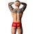 Male Power The Ultimate Duo CRR Mini Short & Red Cock Ring Red L