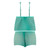 Magic Silk Caribbean Crush Flutter Cami & Short Set Aqua Glow L/XL