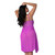 Magic Silk Butterfly Fantasies Gown & Thong Set Neon Purple Queen Size