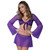 Magic Silk Glimmer LS Crop Top