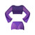 Magic Silk Glimmer LS Crop Top