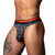 Male Power Soo Cumfy Thong Navy/Orange S/M