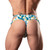 Male Power Cut It Out! Cutout Thong Blue/White S/M