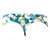 Male Power Cut It Out! Cutout Thong Blue/White S/M