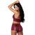 Lust Fetish Thalia Burgundy L/XL