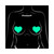 Pastease Love: Glow-in-the-Dark Neon Turquoise Heart Pasties Nipple Covers