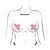 Pastease Plus X: Faux Latex Pleather Vinyl Baby Pink Cross Pasties