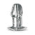Master Series Dicked Clear Hollow Anal Plug Medium