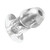 Master Series Dicked Clear Hollow Anal Plug Medium