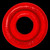 Oxballs Rimz Big Single Ring Red
