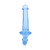 RealRock Crystal Clear 6 in. Strapless Strap-On Dildo Blue