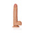 RealRock Realistic 10 in. Straight Dildo With Balls and Suction Cup Tan