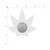 Pastease Indica Pot Leaf: Green Holographic Weed Pasties