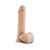 Au Naturel 8 in. Posable Dual Density Dildo with Balls Beige