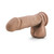 Au Naturel 8 in. Posable Dual Density Dildo with Balls Tan