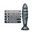 Jet Destructor 10.75 in. Anal Plug Carbon Metallic Black
