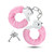 Temptasia Adjustable Faux Fur Cuffs Pink