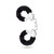 Temptasia Adjustable Faux Fur Cuffs Black