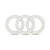 Performance VS2 Pure Premium Silicone Cockrings 3-Pack Small White