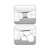 Performance VS4 Pure Premium Silicone Cockrings 3-Pack Set Indigo