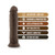 Dr. Skin Realistic 9.5 in. Dildo Brown