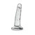 Naturally Yours 5.5 in. Glitter Dong Realistic Dildo Sparkling Clear