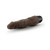 Dr. Skin Vibe 4 Realistic 8 in. Vibrating Dildo Brown