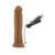 Dr. Skin Dr. Throb Realistic 9.5 in. Vibrating Dildo Tan