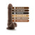 Dr. Skin Basic 7 Realistic 7.75 in. Dildo with Balls Brown