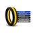 Performance Silicone Go Pro Cock Ring Black/Gold/Black