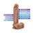 Au Naturel 9.5 in. Posable Dual Density Dildo with Balls Tan