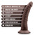 Au Naturel Jack 7 in. Posable Dual Density Dildo Brown