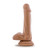 Dr. Skin Plus Realistic 6 in. Triple Density Posable Dildo with Balls Tan