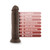 Dr. Skin Plus Thick 9 in. Triple Density Posable Dildo Brown