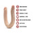 Dr. Skin Plus 16.5 in. Posable Double Dong Beige