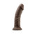 Au Naturel 8 in. Posable Dual Density Dildo Brown