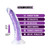 Neo Elite Glow in the Dark Light 7 in. Silicone Dual-Density Dildo Neon Purple