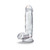 B Yours Diamond Gleam 7 in. Dildo with Balls Clear