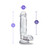 B Yours Diamond Gleam 7 in. Dildo with Balls Clear