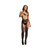 Le Desir Fishnet and Lace Garter belt Stockings Black O/S
