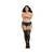 Dreamgirl Plus-Size Sheer Nylon Thigh-High Stockings With Lace Top Black Queen