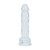 RealRock Realistic 5 in. Dildo with Balls Clear