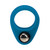 LEVELZ Liquid Silicone Single Weighted Ball Cock Ring Teal