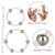 Steel Beaded Silicone Ring Set