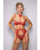 Ruby Shimmer Lace and Mesh Bra