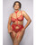 Ruby Shimmer Lace and Mesh Bra