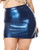 Darque Midnight Wet Look Skirt - Blue QN